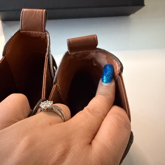 Coach Women's Brown Leather Ankle Booties - Picture 5 of 6